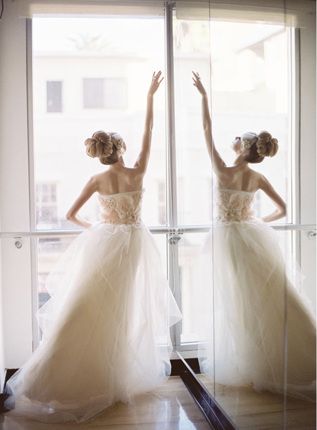 невеста в образе балерины